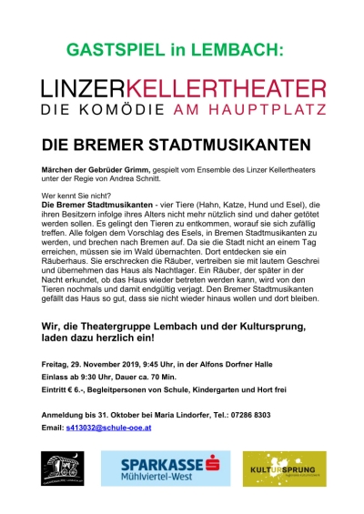 Einladung Bremer Stadtmusikanten
